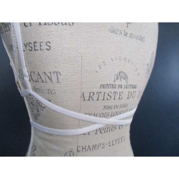 Vintage Jezebel Renee of Hollywood White Lace Backless Bra Size 36B - Picture 8 of 10